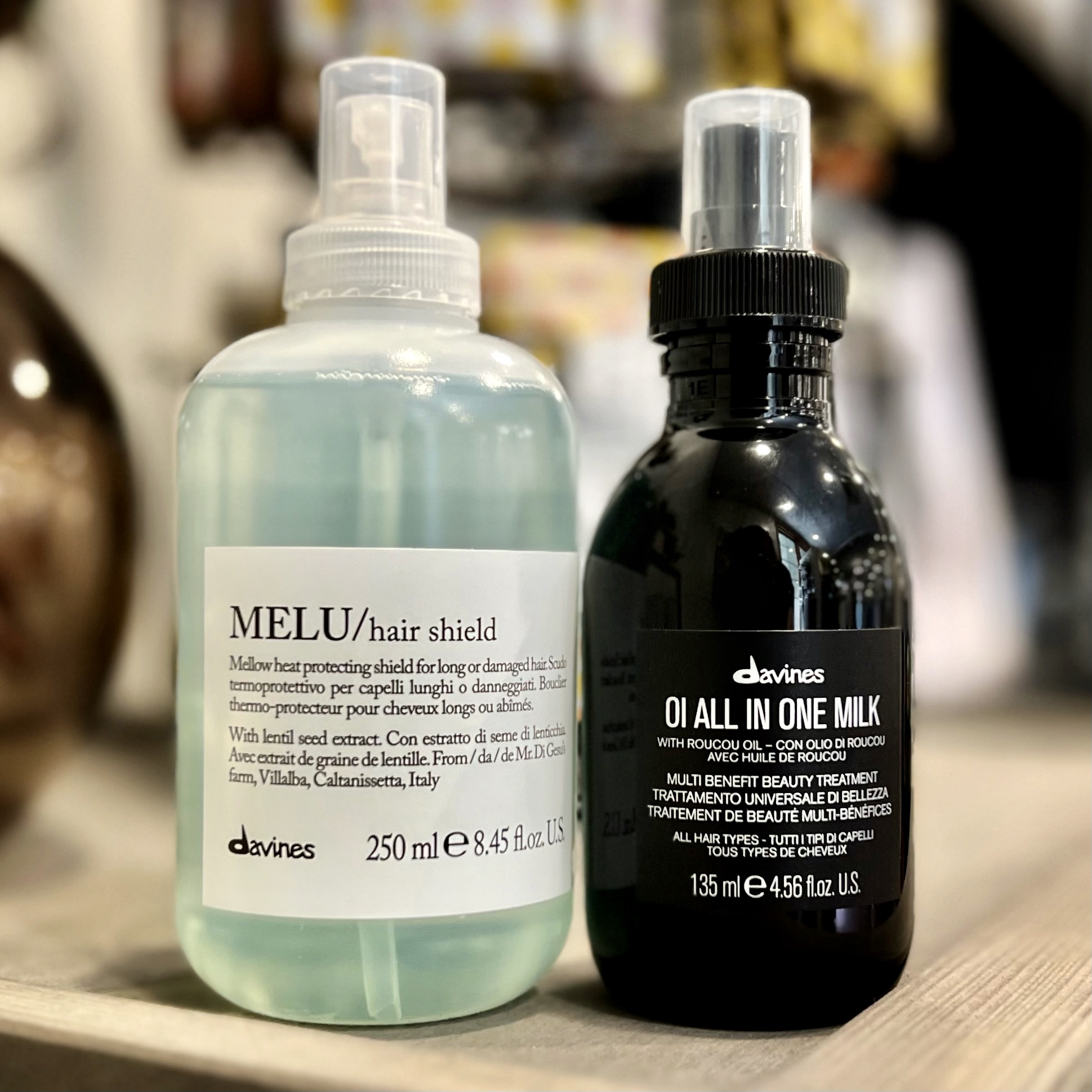 Davines Melu Hair Shield and Oi All In One Milk