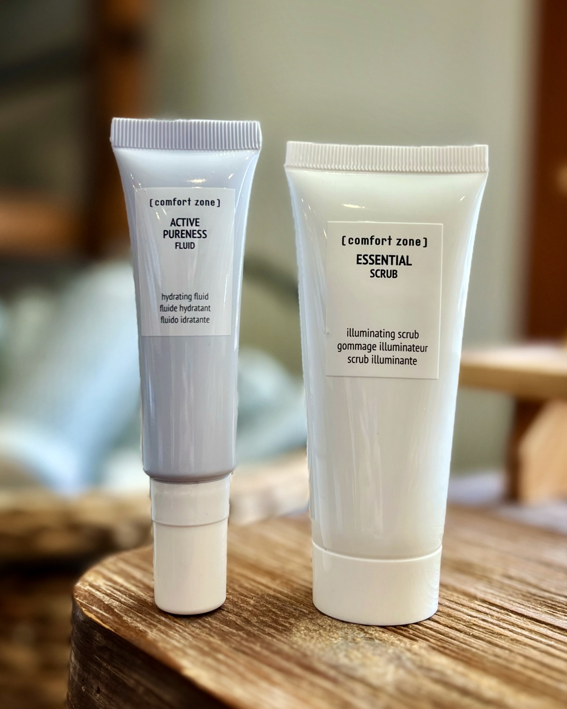 Comfort Zone Essential Scrub and Active Pureness Fluid