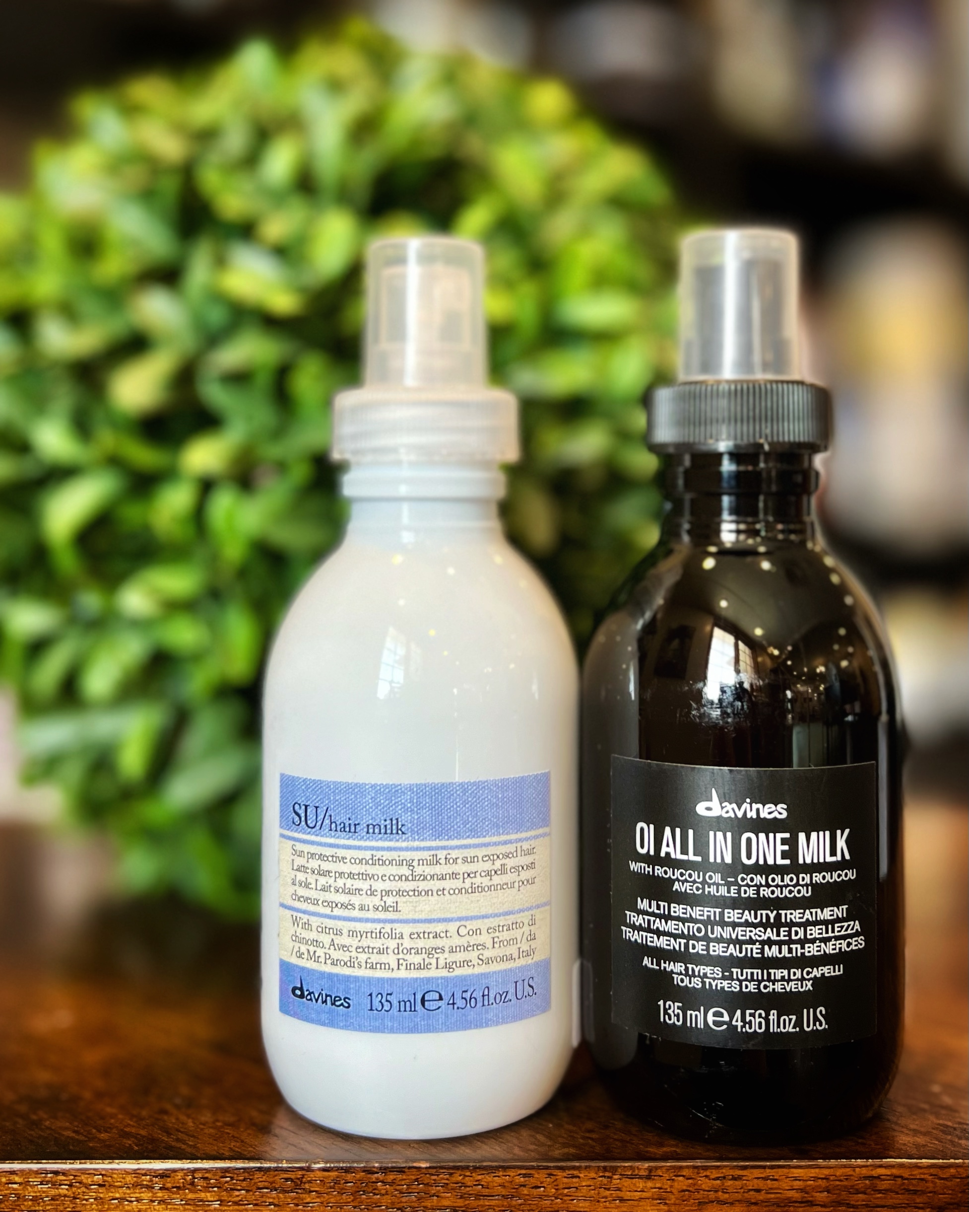 Davines' Su Hair Milk and OI All in One Milk