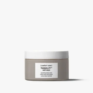A gray bottle of [comfort zone] Tranquillity™ Magnesium Body Mist with a white cap, labeled as magnesium body mist, against a plain white background. - Tyler Mason Salon + Spa in Indianapolis, IN